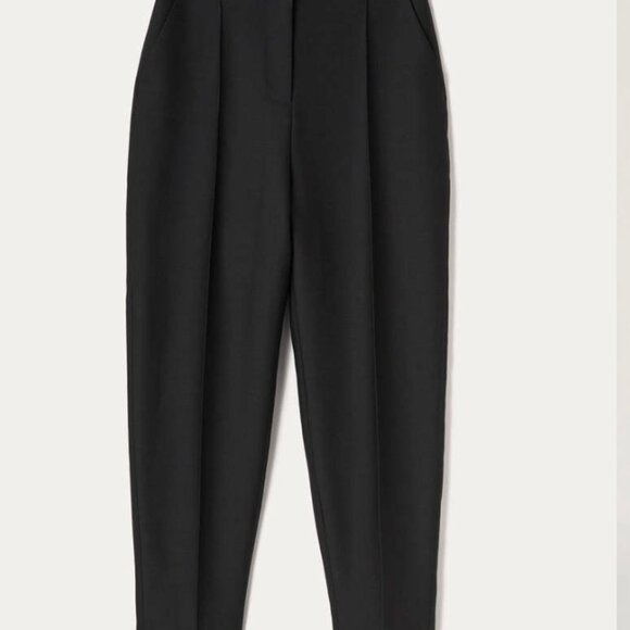 TOTEME Sewn pleat wool trousers Black Size 36 - LIKE NEW - Picture 5 of 11